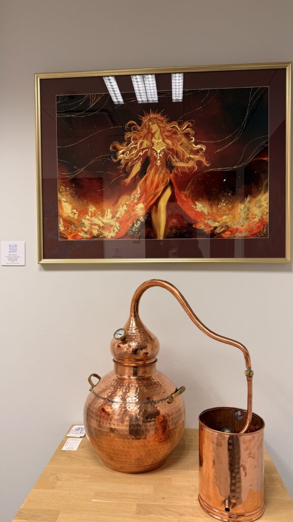 Quintessence - Original artwork by Imatra Spirits. A story of alchemy, elements and distillation. Quintessence is the search for the ether, the fifth element, purest expression.