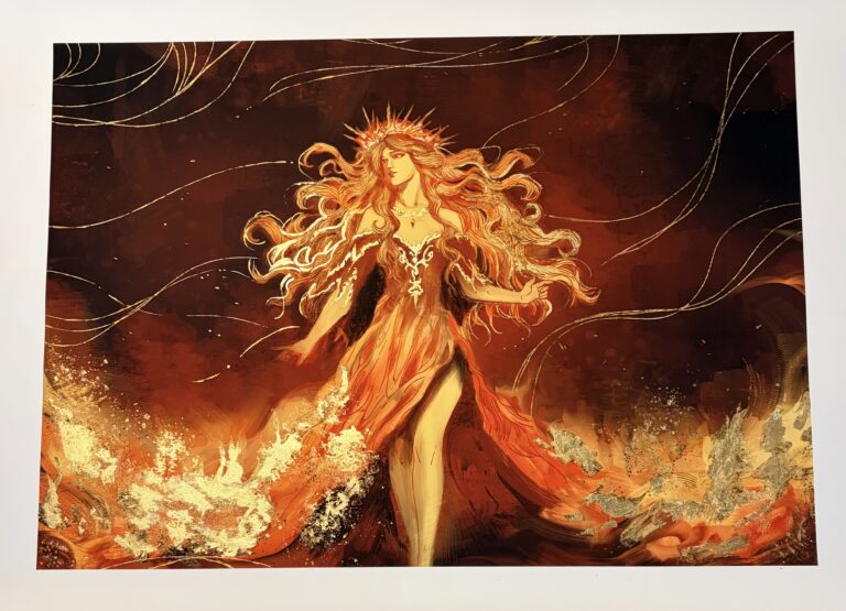 Quintessence is a story of alchemy and distillation. The fire element is captured in form of our lady, who manifests the purest essence, the quintessence