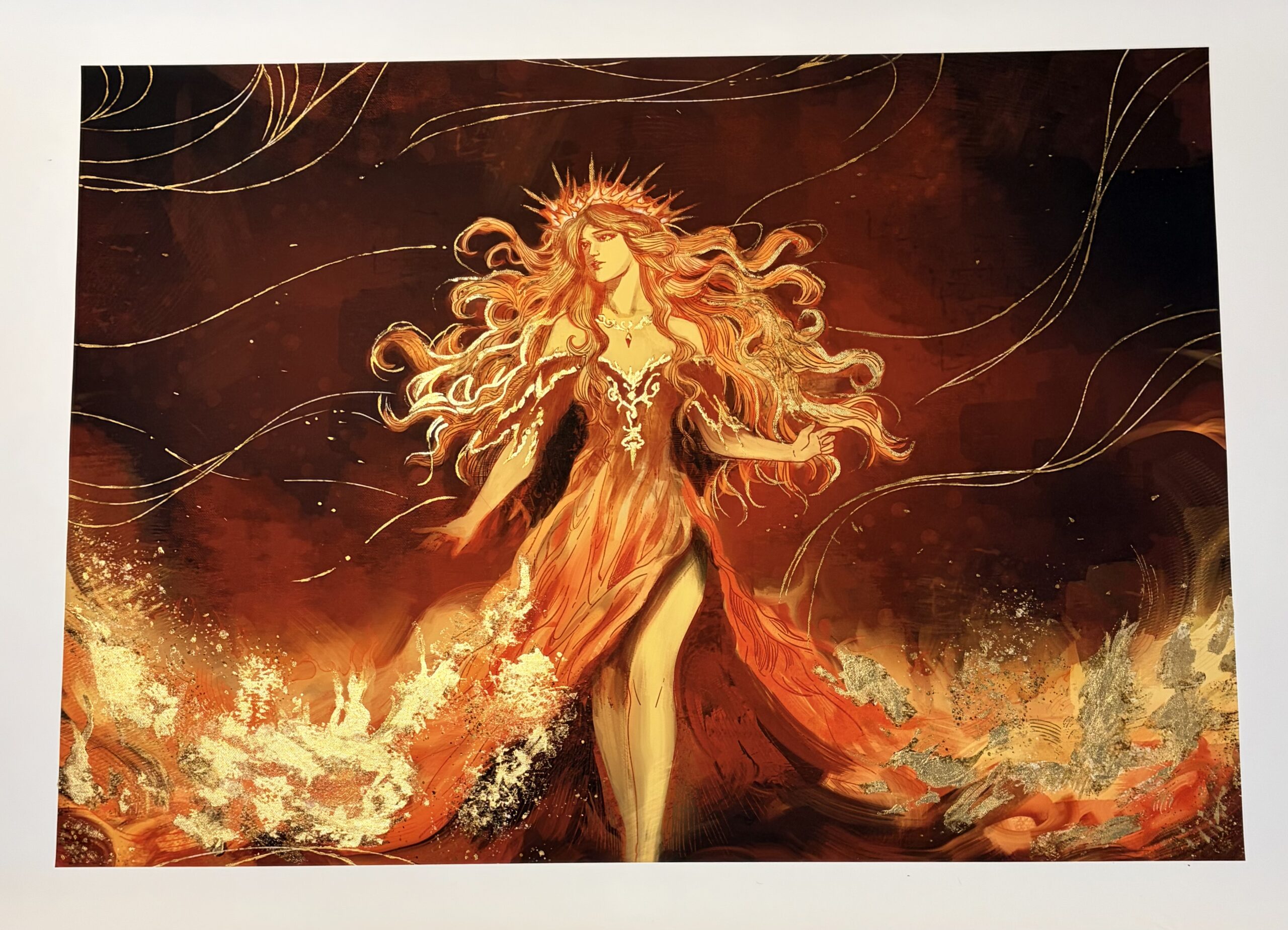 Quintessence is a story of alchemy and distillation. The fire element is captured in form of our lady, who manifests the purest essence, the quintessence